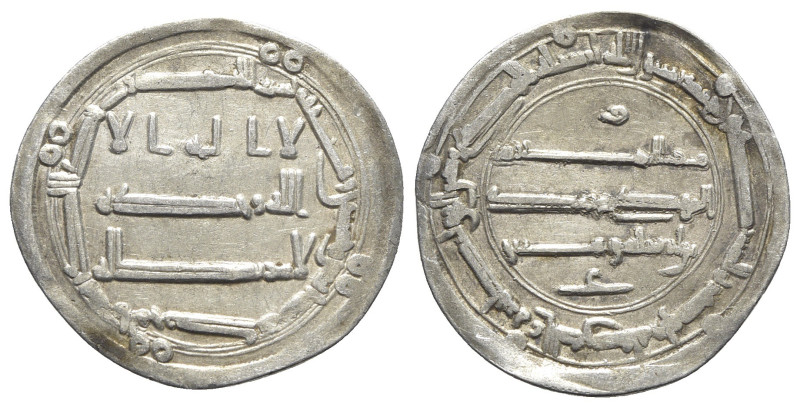 Abbasid, Al-Mansur (AH 136-158 / AD 754-775). AR Dirham (27mm, 2.84g). al-Muhamm...