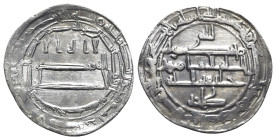 Tahirids, Talha ibn Tahir. AR Dirham (25mm, 2.82g). Samarqand mint, AH 208 = AD 823. First part of kalima in three lines; mint and date formula in inn...