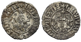 Cilician Armenia, Levon I (1198-1219). AR Tram (22mm, 2.80g). Levon seated facing on lion throne, footstool below. R/ Two lions rampant back-to-back, ...