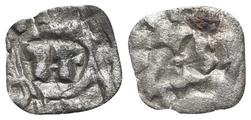 Italy, Lucca. Enrico III, IV or V (1039-1125). BI Denaro (16mm, 0.58g). Monogram...