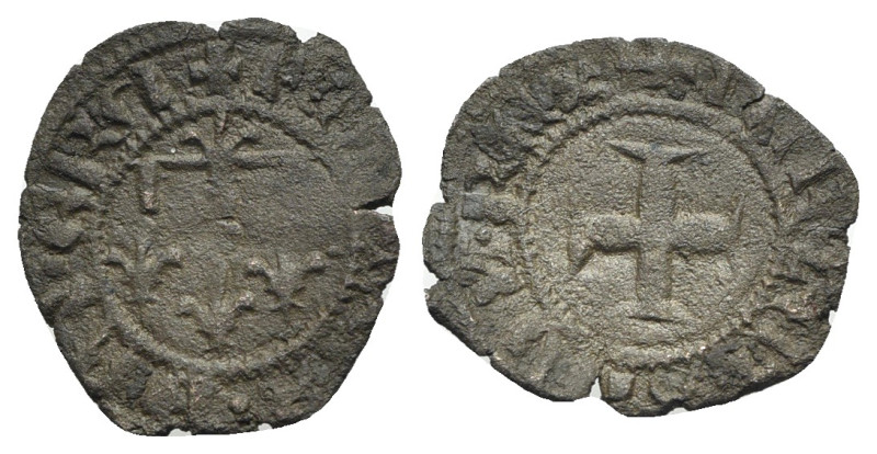 Italy, Napoli. Carlo II d’Angiò (1285-1309). BI Denaro Gherardino (16mm, 0.63g, ...