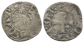 Italy, Papal States. Rome, Senate, 1184-1347. BI Cinquina (19.5mm, 1.21g, 9h). Cross with star R/ Lion l. Berman 154. Good Fine
