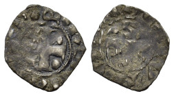 Italy, Papal States. Rome, Senate, 14th-15th century. BI Denaro Provisino (19.5mm, 1.00g). Comb; star-S-crescent R/ Cross. Biaggi 2119. Good Fine