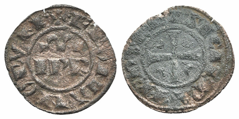 Italy, Sicily, Messina. Federico II (1197-1250). BI Denaro, AD 1245 (17mm, 0.53g...