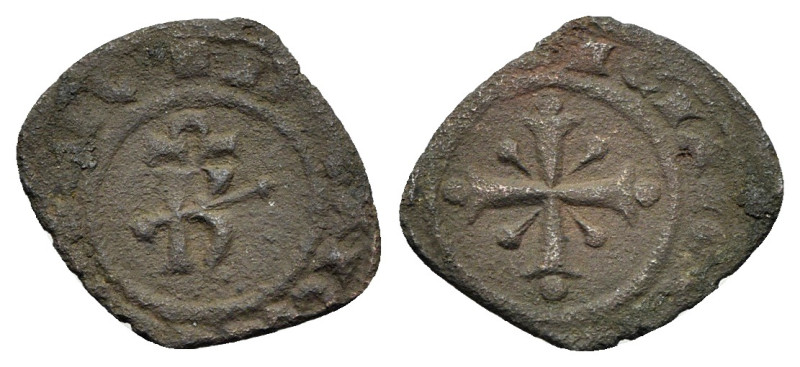 Italy, Sicily, Messina. Carlo I d’Angiò (1266-1285). BI Denaro (16mm, 0.67g). Om...