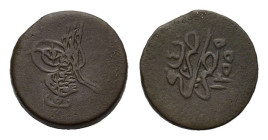Egypt, Muhammad II (AH 1223-1255 / AD 1808-1839). 5 Para (20mm, 6.65g). AH 1255, year 4 (AD 1842). KM 222. VF