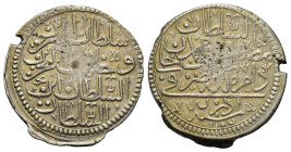 Ottoman Empire. Mustafa II (1106-1115 AH / 1695-1703 AD) 1/2 Kurush AH 1106 (AD 1695). Edirne mint. KM 117.1; Pere 491. Good VF