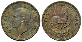 South Africa, George VI (1936-1952). 5 Shillings 1948 (39mm, 28.38g). KM 40.1. VF