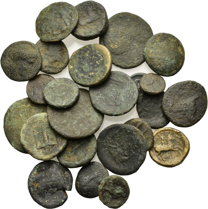 Lot of 25 Greek Æ coins, to be catalog. Lot sold as is, no return