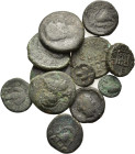 Lot of 12 Greek Æ coins, to be catalog. Lot sold as is, no return