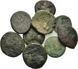Lot of 9 Greek Æ coins, to be catalog. Lot sold as is, no return