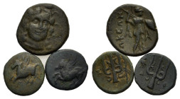 Lot of 3 Greek Æ coins, to be catalog. Lot sold as is, no return