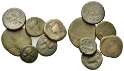 Mixed lot of 6 Greek and Roman Provincial Æ coins, to be catalog. Lot sold as is, no return