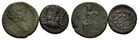 Mixed lot of 2 Greek and Roman Provincial Æ coins, to be catalog. Lot sold as is, no return
