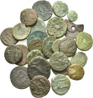 Mixed lot of 30 Greek, Roman Provincial and Roman Imperial Æ coins, to be catalog. Lot sold as is, no return