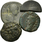Mixed lot of 4 Greek and Roman Imperial Æ coins, to be catalog. Lot sold as is, no return