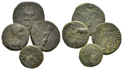 Lot of 4 Roman Provincial Æ coins, to be catalog. Lot sold as is, no return