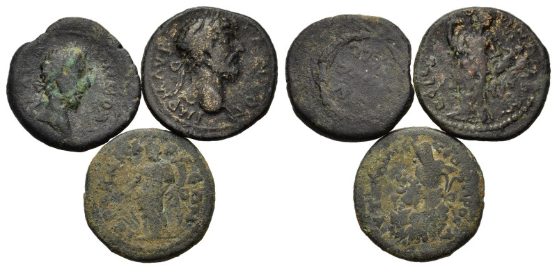 Lot of 3 Roman Provincial Æ coins, to be catalog. Lot sold as is, no return