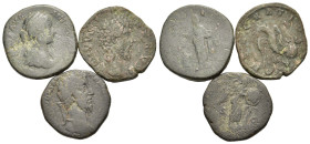 Lot of 3 Roman Imperial Æ coins, to be catalog. Lot sold as is, no return