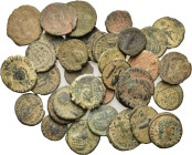 Lot of 35 Late Roman Imperial Æ coins, to be catalog. Lot sold as is, no return