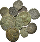 Lot of 12 Late Roman Imperial Æ coins, to be catalog. Lot sold as is, no return