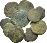 Lot of 11 Late Roman Imperial Æ coins, to be catalog. Lot sold as is, no return