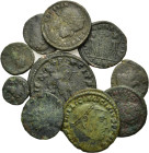 Lot of 10 Late Roman Imperial Æ coins, to be catalog. Lot sold as is, no return