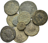 Lot of 10 Late Roman Imperial Æ coins, to be catalog. Lot sold as is, no return