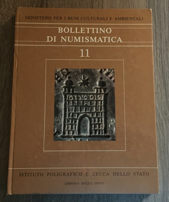 AA.VV. Bollettino di numismatica 11. Istituto Poligrafico e Zecca dello Stato, R...