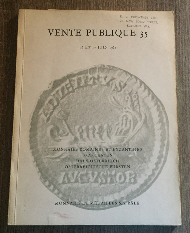 Munzen und Medaillen Auction 35. Monnaies Romaines et Byzantines Brakteaten Haus...