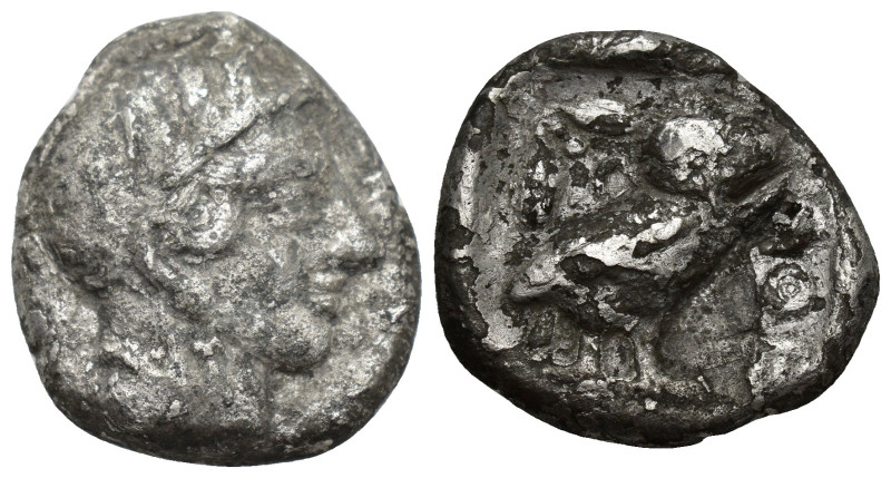 Attica. Athens circa 454-404 BC. Tetradrachm AR (24mm, 15.5 g). Head of Athena r...