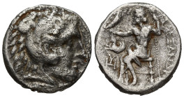 KINGS of PAEONIA. Audoleon. 315-286 BC. AR Tetradrachm (24mm, 16.2 g). Astibus or Damastion mint. Struck in the name of Alexander III of Macedon, circ...