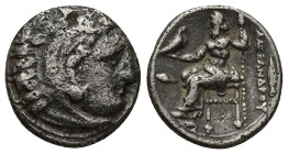 KINGS OF MACEDON. Alexander III 'the Great' (336-323 BC). Drachm. (16mm, 4 g) "Kolophon". Obv: Head of Herakles right, wearing lion skin. Rev: AΛEΞANΔ...