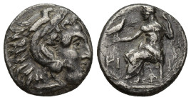 KINGS of MACEDON. Antigonos I Monophthalmos. As Strategos of Asia, 320-306/5 BC, or king, 306/5-301 BC. AR Drachm (16mm, 3.6 g). In the name and types...