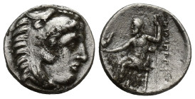 Kingdom of Macedon, Philip III Arrhidaios AR Drachm. (16mm, 3.9 g) In the types of Alexander III. Uncertain mint in Western Asia Minor, circa 323-317 ...