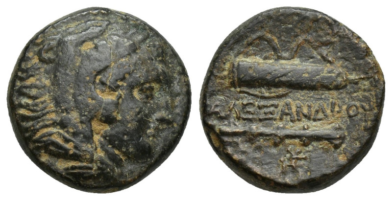 Kings of Macedon. Uncertain mint. Alexander III "the Great" 336-323 BC. Bronze Æ...