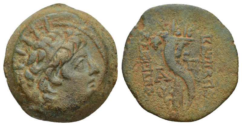SELEUCID KINGDOM. Alexander II Zabinas (128-122 BC). Æ (21mm, 8.23 g). Antioch o...