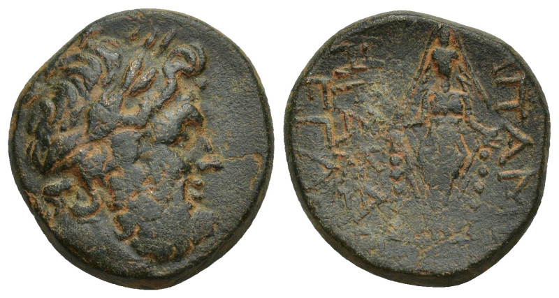 PHRYGIA. Apameia. 2nd-1st century BC. AE (20mm, 6.5 g) Heraklei..., eglogistes. ...