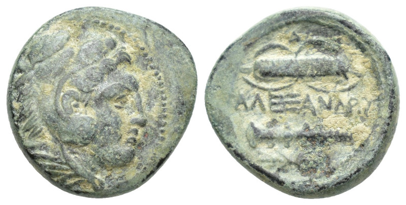 KINGS OF MACEDON. Alexander III ‘the Great’, 336-323 BC. AE (Bronze, 19mm, 6.5 g...