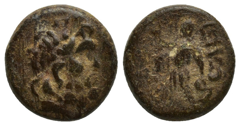 Lycaonia, Iconium, c. 1st century BC. Æ (14mm, 4.1 g). Laureate head of Zeus r. ...