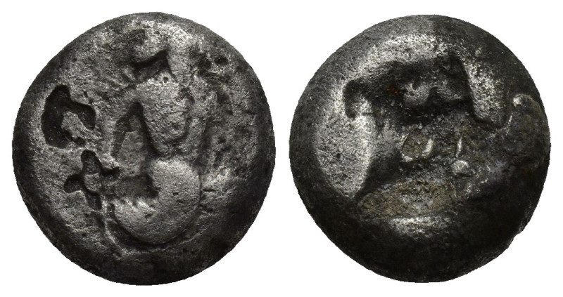 Kings of Persia. Darios II or Arteaxerxes III AR Siglos. (13mm, 5 g) Sardis c. 4...