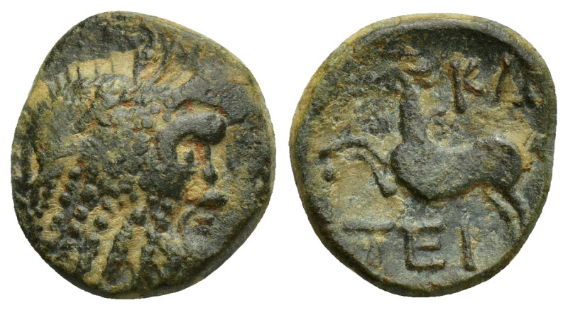 Pisidia, Termessus Major. 1st century B.C. AE (15mm, 2.8 g). Laureate head of Ze...