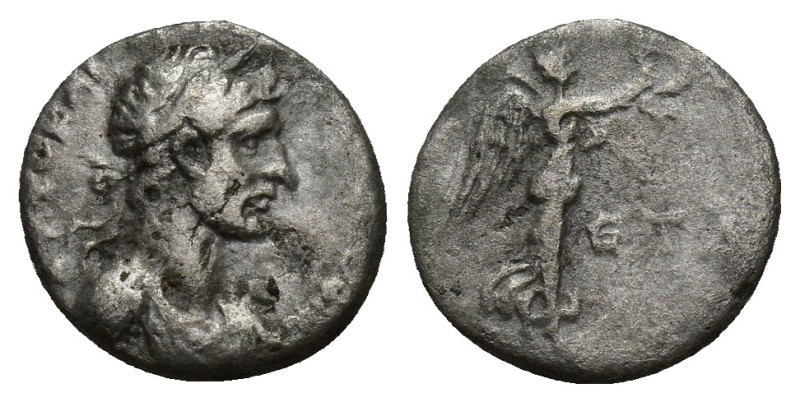 CAPPADOCIA, Caesarea AR drachm (12mm, 1.2 g) Hadrian (117-138) Obv: ΑΥΤΟ ΚΑΙC ΤΡ...