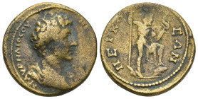 BITHYNIA. Nicaea. Marcus Aurelius, 161-180. (26mm, 13 g) Obverse: Μ ΑVΡΗΛΙΟϹ ΟVΗΡΟϹ ΚΑΙϹΑΡ; bare-headed bust of Marcus Aurelius (lightly bearded - sho...