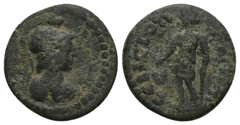 CARIA. Sebastopolis. Pseudo-autonomous Ae. (18mm, 3.9 g) Obverse: bust of Athena...