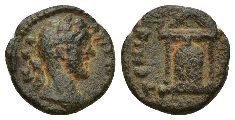 PAMPHYLIA. Perge. Antoninus Pius (138-161). Ae. (14mm, 2 g) Obv: KAI ANTΩNEI. La...