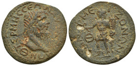 Pisidia. Termessos Major . Semi-autonomous issue AD 238-268. Bronze Æ (30mm, 15.8 g). TEΡMHCCE[ΩN] AYTONOMΩN, laureate head of Zeus right, Θ beneath n...