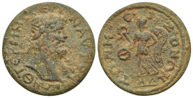 PISIDIA, Termessus Major. Pseudo-autonomous issue. Circa 3rd century AD. Æ 9 Assaria (29mm, 13.1 g). Laureate head of Zeus right / Nike advancing left...