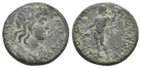 Lydia. Gordos-Iulia . Pseudo-autonomous issue Time of Commodus, 178-192 AD.. Bronze Æ (18mm, 5.9 g). IEΡA CYNKΛHTOC, draped bust of Senate right / IOY...