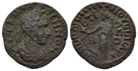 PHRYGIA Cotiaeum Gallienus ( 253-260 AD). AE Bronze (22mm, 4.6 g) Obv: ΑVΤ Κ Π ΓΑΛΛΙΗΝΟΝ, laureate, draped and cuirassed bust to right Rev: ΕΠΙ Π ΑΙ Δ...
